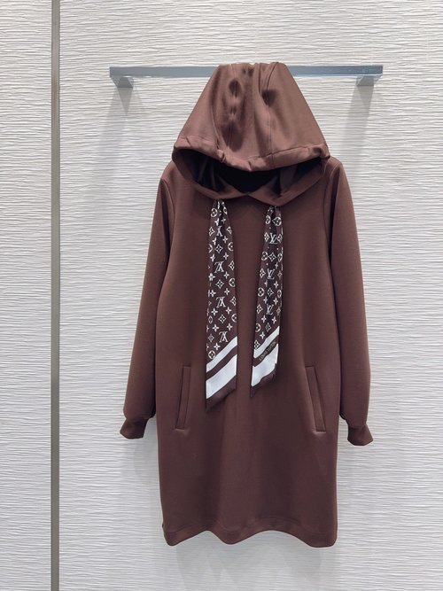 Louis Vuitton Lazy Sweatshirt Dress for Daily Wear