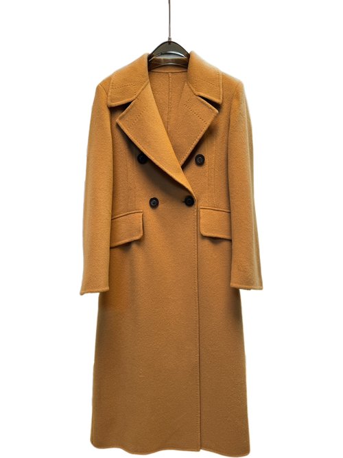 Max Mara Classic Long Wool-Cashmere Coat with Dust Bag in Black, Camel, and White