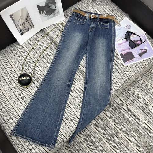 Chrome Hearts Early Autumn Recommended: Flare Jeans with Custom Leather Belt and Great Fit