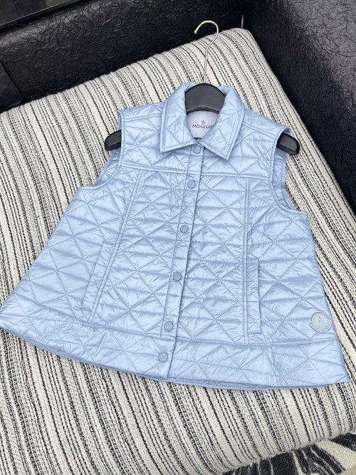 Moncler Thin Down Vest, Double-Pocket and Comfortable