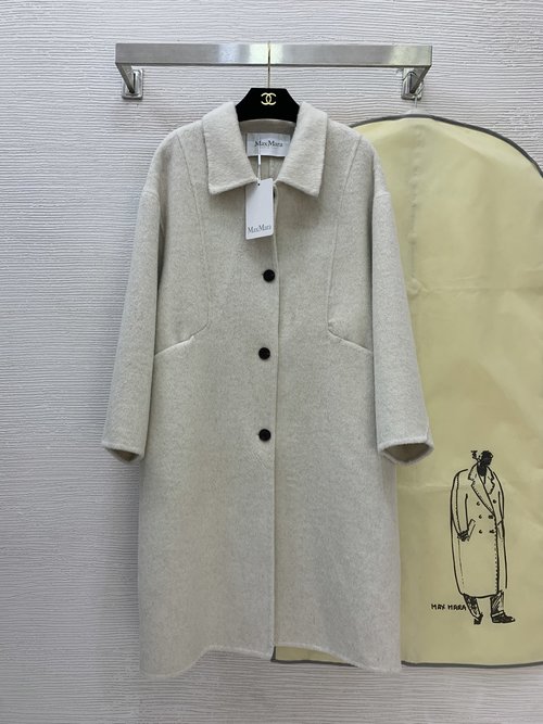 Max Mara Custom-Made Australian Wool Double-Faced Elegant Wool Coat