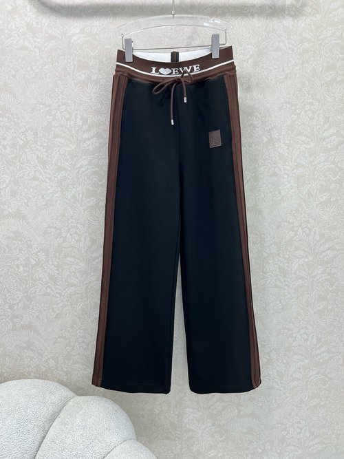 Loewe New Elastic Waistband Wide-Leg Pants, Slimming and Fashionable