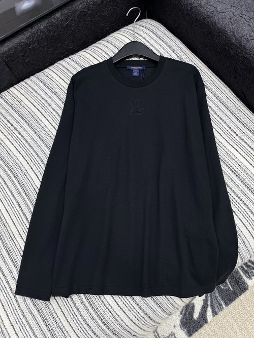 Louis Vuitton Embroidered Long Sleeve T-Shirt, Loose Fit