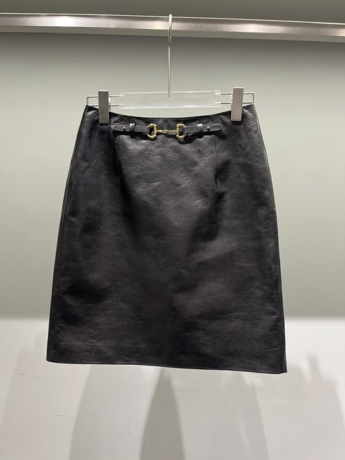 Gucci High-quality Gucci-style Waxed Sheepskin Skirt