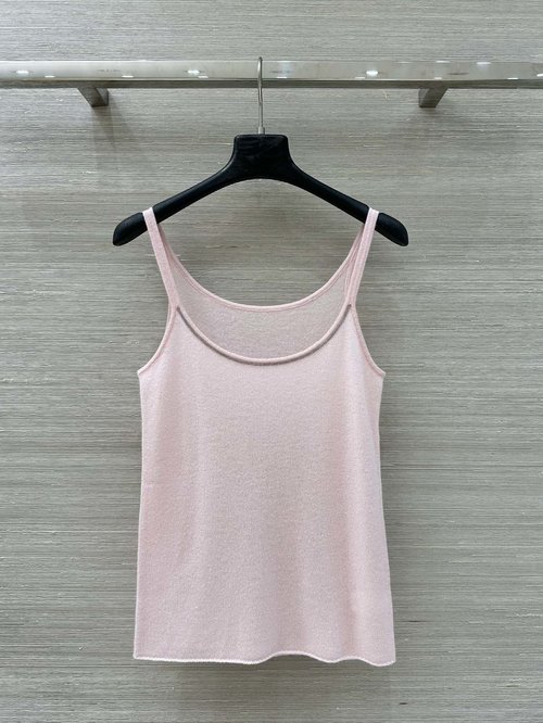 Brunello Cucinelli Exclusive High-end Cashmere Chain-collar Sling Vest, Elegant and Versatile