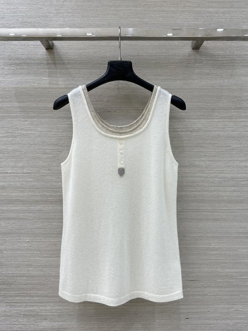 Brunello Cucinelli Exclusive High - end Cashmere Fake - Two - Piece Vest, Stylish and Well - Matched