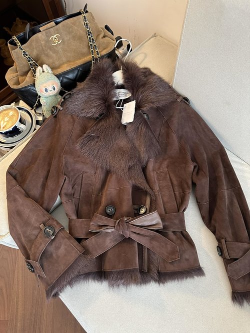 Loewe Winter Furry Lambskin Product with Velvet Surface