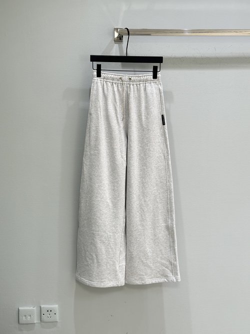 Alexander Wang Casual Sweatshirt and Sweatpants Set with Brand Label and Crystal Drawstring