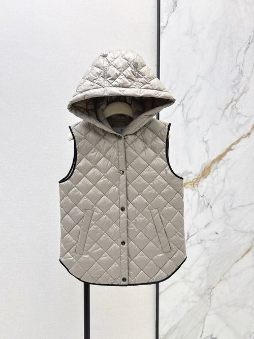 Brunello Cucinelli Down Filled Quilted Vest for an Elegant Italian Style