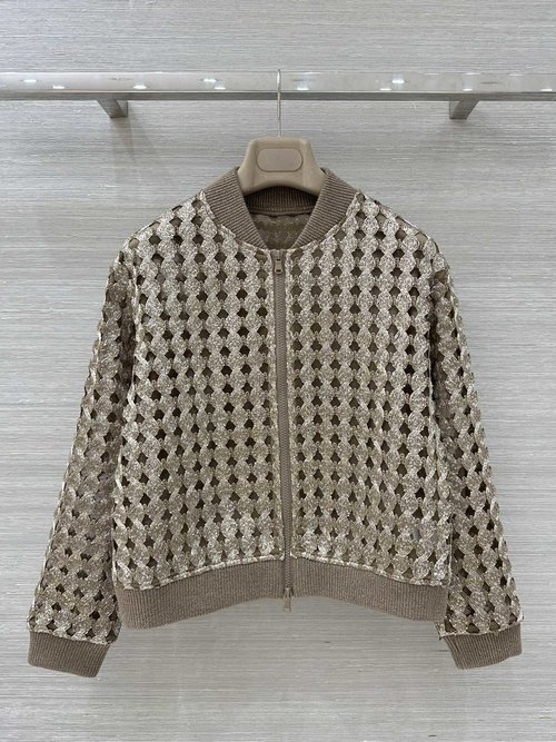 Brunello Cucinelli Exclusive High-end Bc Old Money-style Sequin Embroidered Cardigan