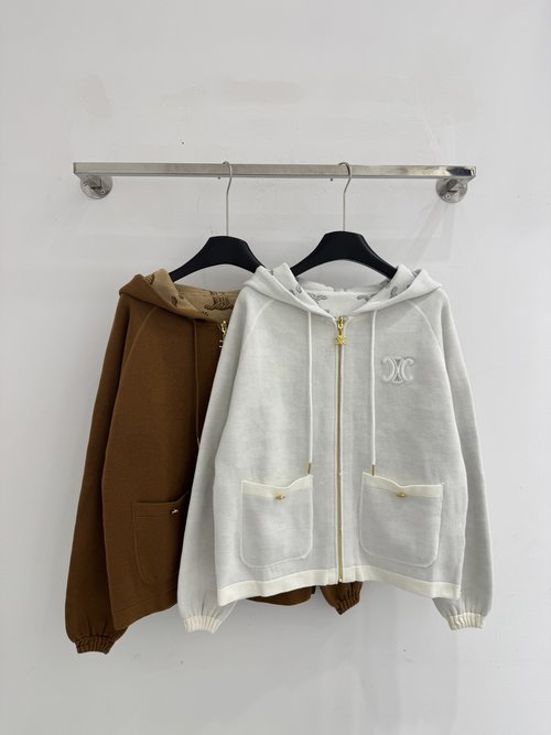 Celine Double-sided Hooded Jacket, Elegant Comfort for All Occasions