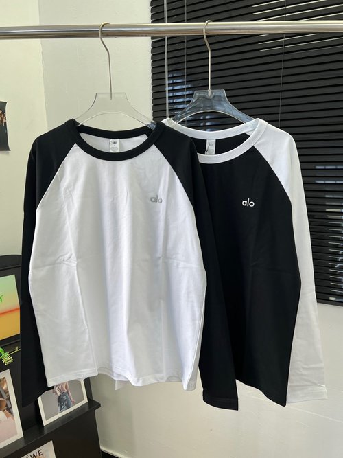 Alo Custom Cotton Long Sleeve with 3D Logo