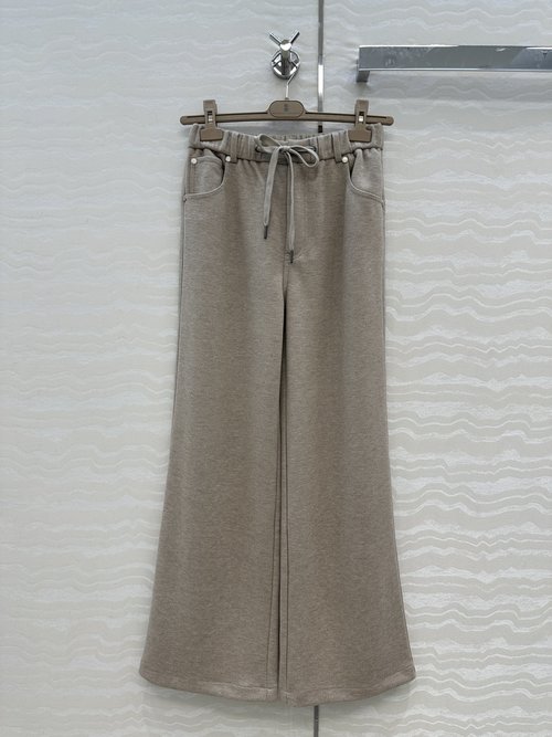 Brunello Cucinelli Exclusive Italian High-Waisted Straight-Leg Pants
