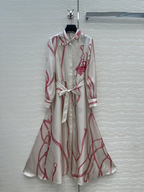 Hermes Exclusive Launch: H-Series Palefroi Remix Silk Maxi Dress