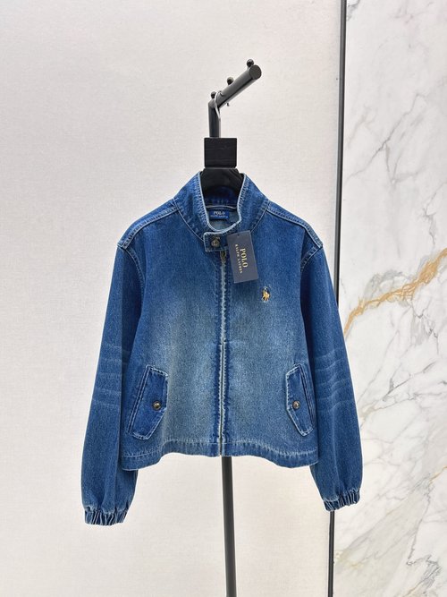 Polo Ralph Lauren Stylish and Practical Denim Jacket with Pony Embroidery