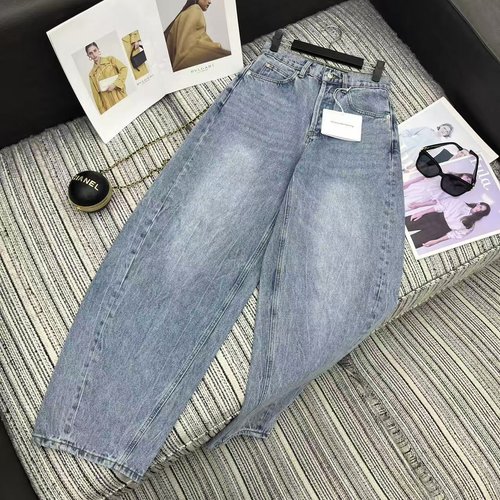 Alexander Wang Recommended Curved Blade Jeans with Letter Studded Pockets