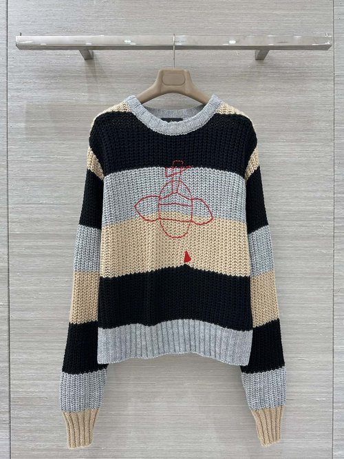 Vivienne Westhood Soft Crochet UFO - style Long - sleeve Top - Exclusive First Release