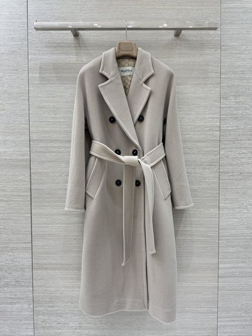 Max Mara Classic Wool-Cashmere Trench Coat with Exquisite Handmade Features