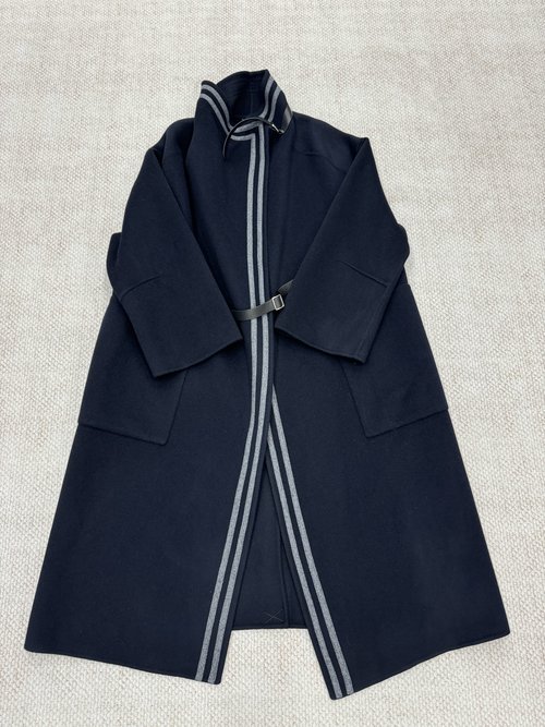 Hermes New Cashmere - Wool Blend Coat (10% Cashmere, 90% Wool)