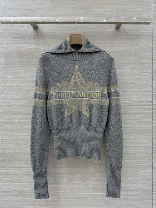 Dior Alps Ski Series Navy Knit Top with Embellishments - Exclusive First Release