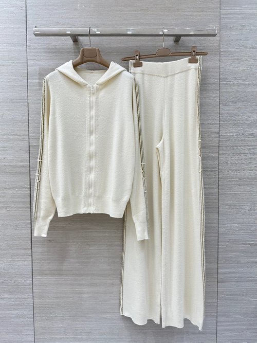 Dior Exclusive Starter Set - Plush YB Cashmere Hooded Coat and Trousers