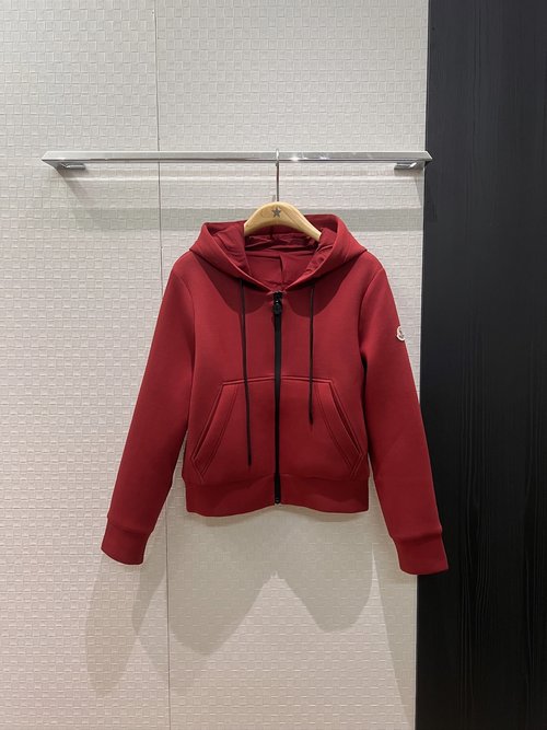 Moncler Hooded Sweatshirt with Classic Sleeve Logo