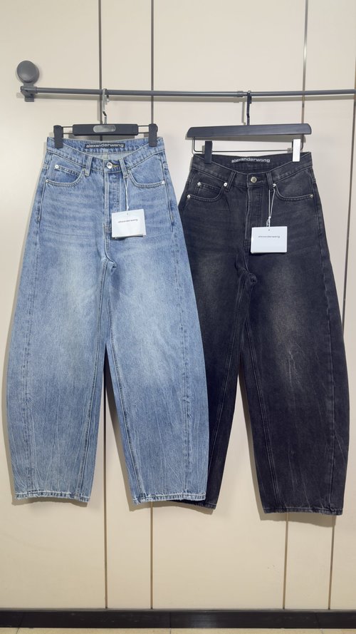 Alexander Wang Trousers with Rhinestone on Back Pocket