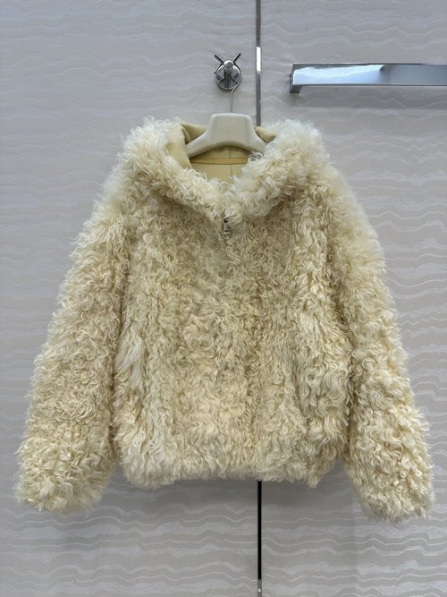 Loewe Exclusive Tuscan Lamb Fur - Trimmed Hooded Vest