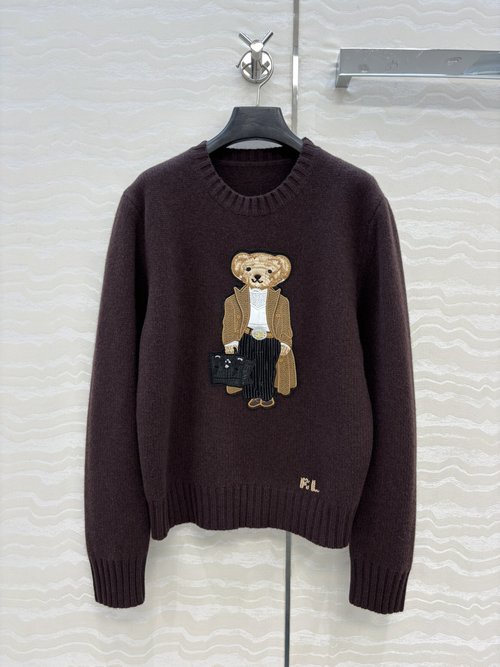 Loro Piana Exclusively-Launched High-End Purple Label RL Bear Sweater
