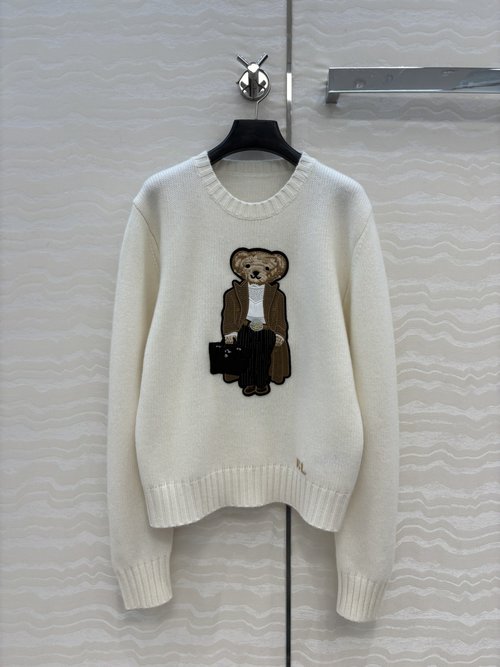 Loro Piana Exclusively-Launched High-End Purple Label RL Bear Sweater