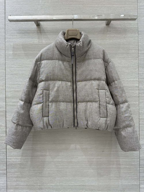 Brunello Cucinelli Recommended Chain - Element Down Jacket, Elegant and Slimming