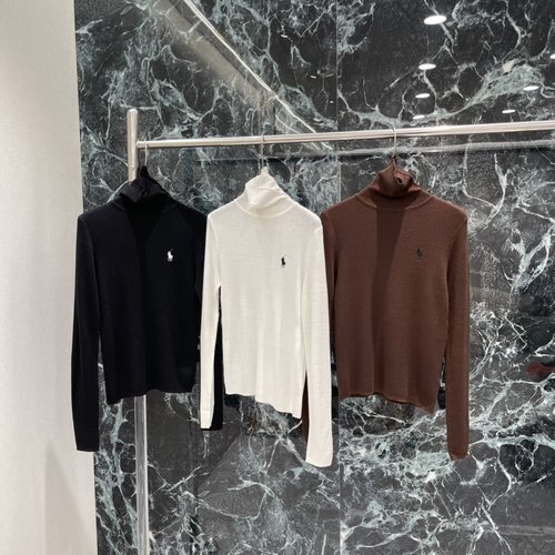 Polo Ralph Lauren High Neck Knit Base Layer with Polo Embroidery