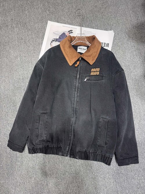 Miu Miu Newly Arrived Denim Cotton - Lined Outerwear