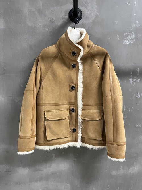 Balenciaga Customized Retro Suede Fur One-Piece, Simple yet Charming