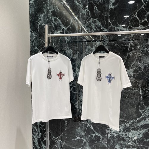 Versace Cross Printed Short-Sleeved T-Shirt, Oversized with Details