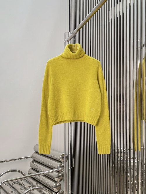 Celine Arch Wool Turtleneck Sweater