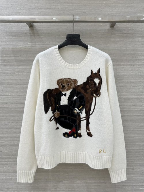 Loro Piana Exclusive First Release: American Style Knit Top with Embroidery