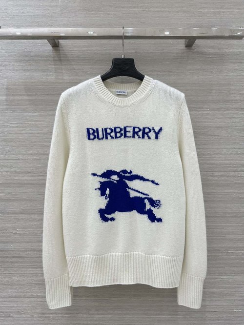 Burberry Exclusive Warhorse Logo Wool-Cashmere Blend Sweater