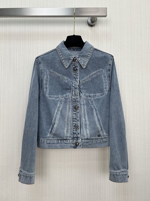 Chanel Trendy Bowknot Denim Jacket for a Stylish Look