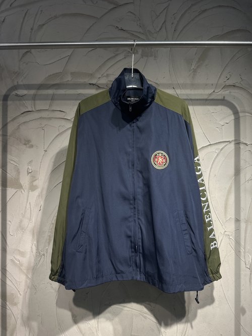 Balenciaga Co - branded Manchester United Windbreaker, Sporty and Fashionable