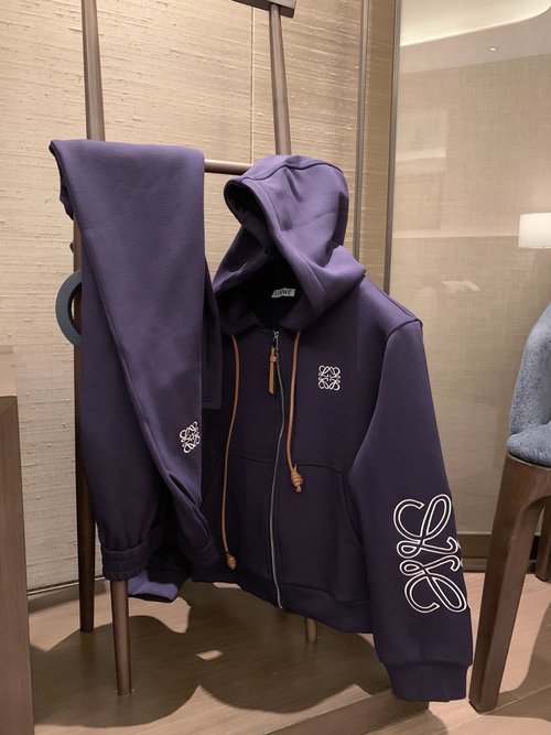 Loewe Embroidered Hooded Fleece Set