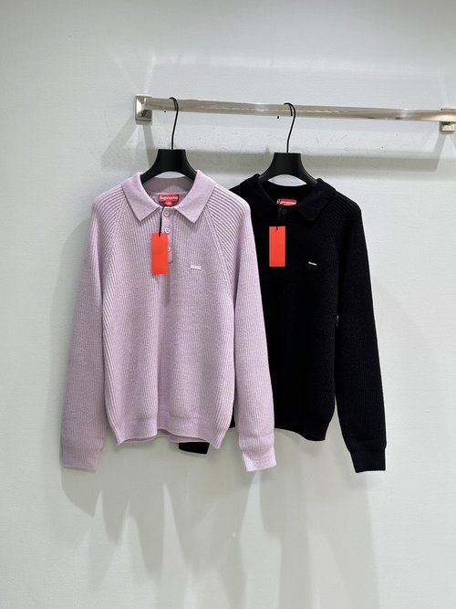 Loewe Soft Knit Polo Top with Loose Fit and Two Color Choices