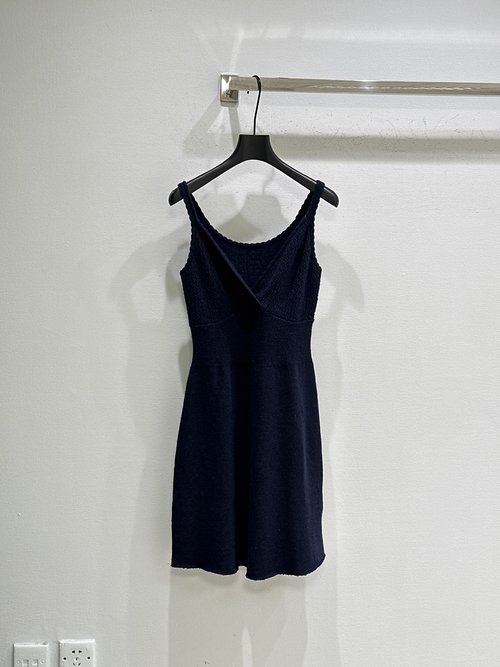Miu Miu New Arrival: Soft and Elastic Knitted Sling Dress