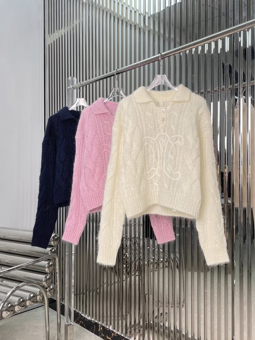 Celine Mohair Sweater with Arch Logo