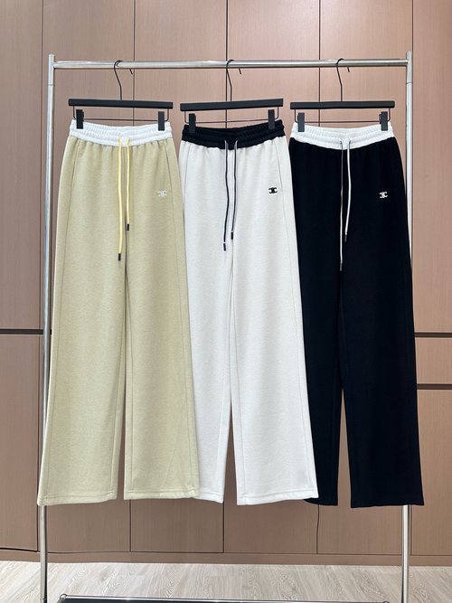 Celine Original Designer Casual Trousers with High-Quality Fabric and New Color Scheme