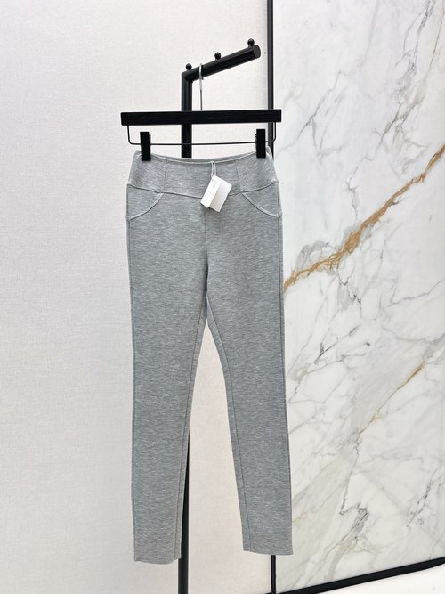 Brunello Cucinelli Classic Logo Embellished High-Waist Leggings with Air-Layer Fleece