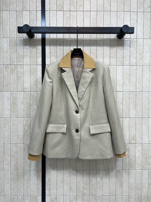 Miu Miu Fake Two - Piece Design Suit Jacket for Multiple Occasions