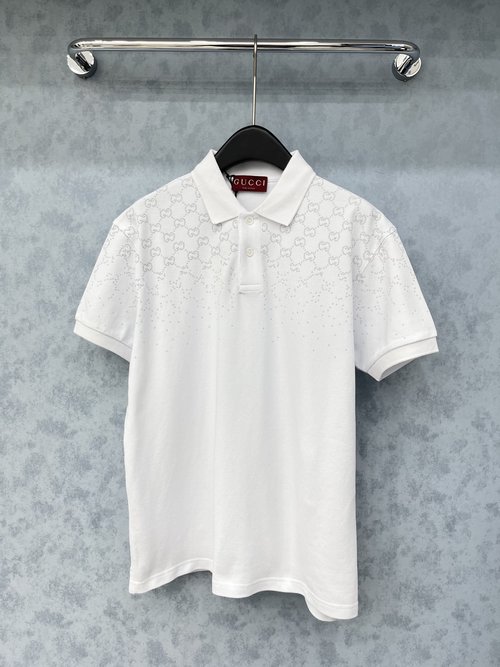 Gucci Loose-Fit Short-Sleeve Dripped T-Shirt, Sophisticated Style