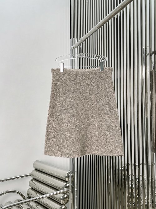 Miu Miu 100% Wool Knit Cardigan and Skirt Set