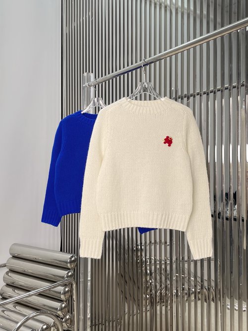 Celine Cashmere Sweater with Arch Pin